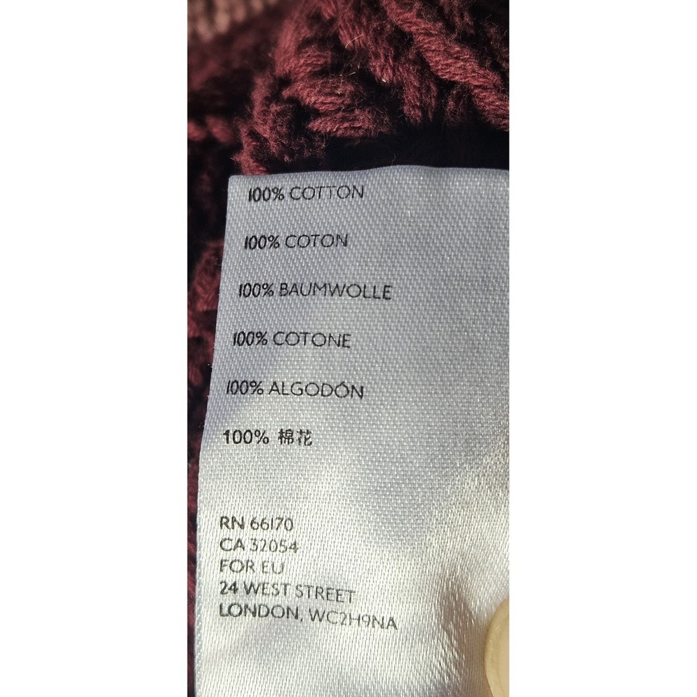 FREE PEOPLE sweetheart sweater mockneck ballon sleeve chunky cotton woman S - Picture 9 of 9